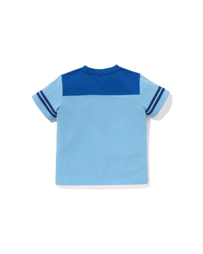 Hauts Bape Ape Head Patch Football Bleu Clair Enfant | ODK-52153414